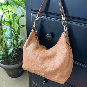 Michael Kors Camel Leather Shoulder Bag